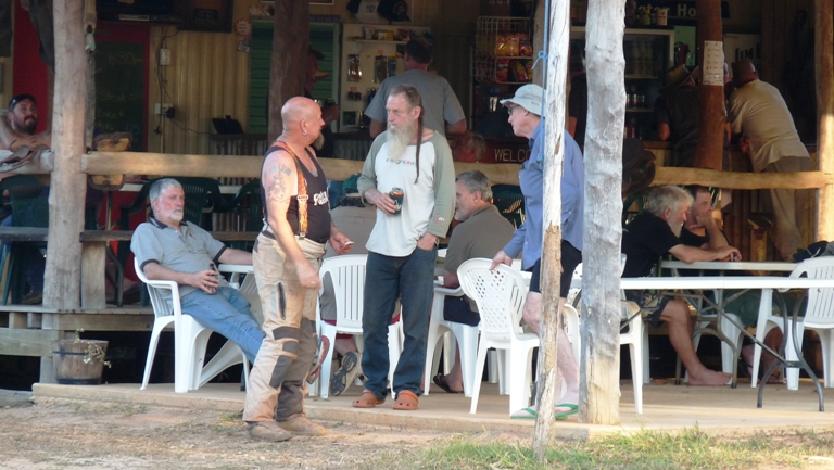 Biker an der Bar